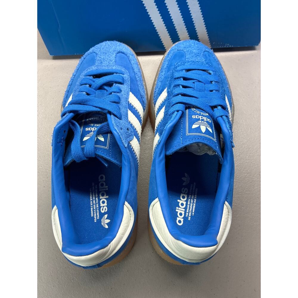 Adidas Sambae Women's Size 6 sneakers JI2743 Blue/White/Gum New In Box - Picture 5 of 8